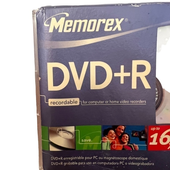 Memorex DVD+R 10 Pack Slim Jewel Cases - Picture 2 of 8